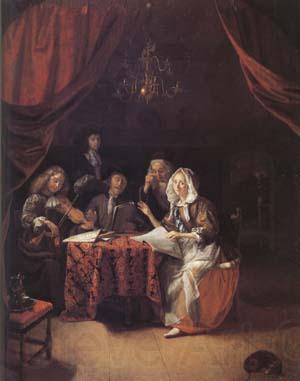 Godfried Schalcken A Family Concert (mk25 Norge oil painting art